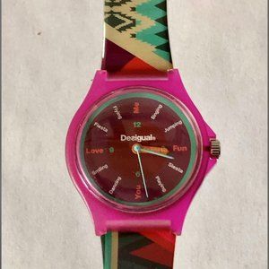 DESIGUAL - Women's Watch - Purple Flower Stalk design - NIB